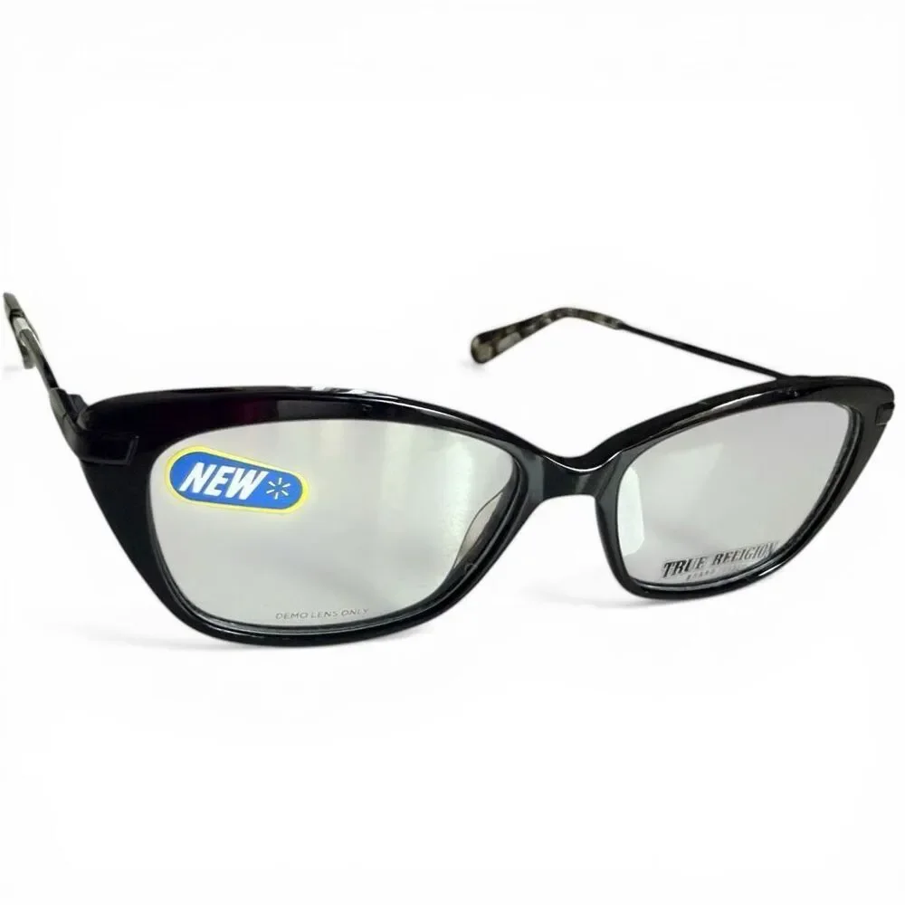 Brand New True Religion TRUT019 FW530 Black Eyeglasses Frames 53-16-140 #469